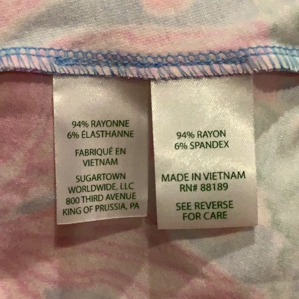 Lilly Pulitzer Vibrant Pink and Green Long Sleeve Dress - Picture 5 of 7